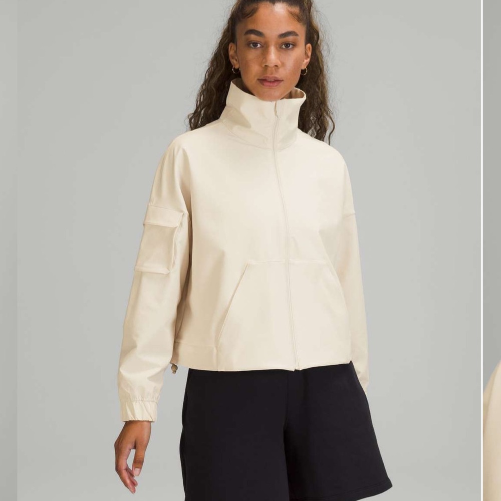 Lululemon Cinched Hem Jacket white opal, XS/S
